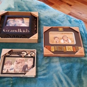 Trio of "grandkids" picture frames